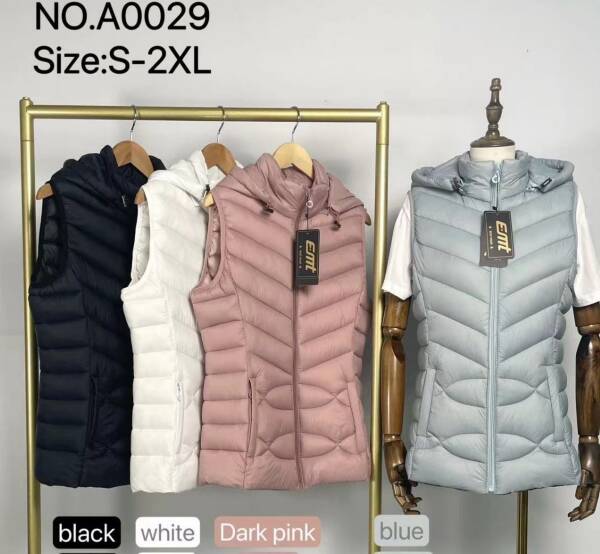 Kamizelka damska Roz S-2XL, 1 Kolor Paczka 5 szt