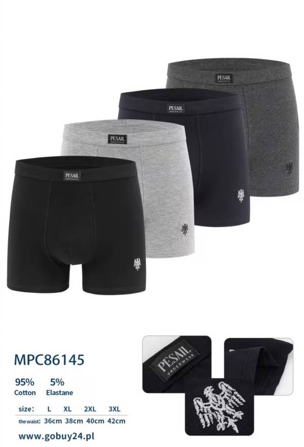 Bokserki męskie Roz L-3XL, Mix kolor Paczka 24 szt