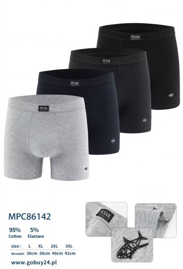 Bokserki męskie Roz L-3XL, Mix kolor Paczka 24 szt