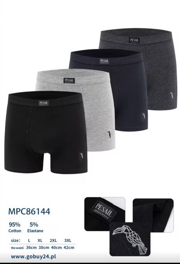 Bokserki męskie Roz L-3XL, Mix kolor Paczka 24 szt