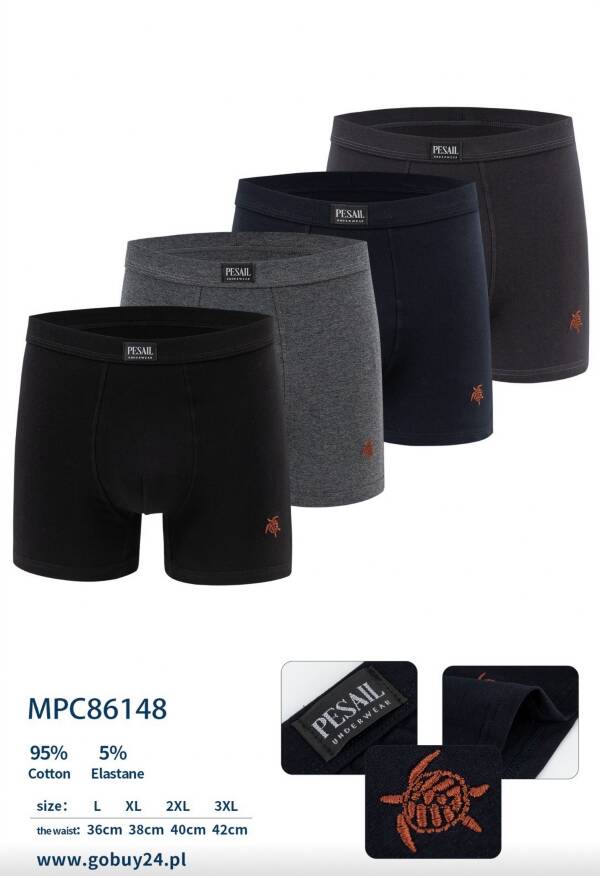 Bokserki męskie Roz L-3XL, Mix kolor Paczka 24 szt