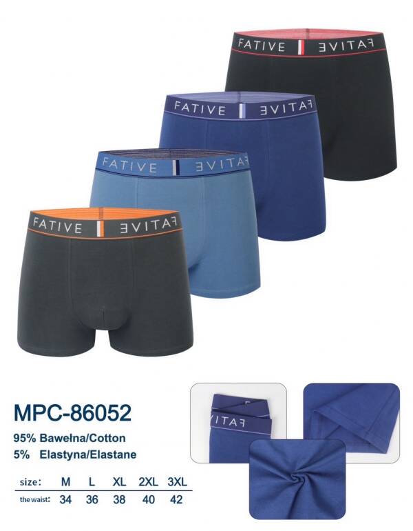 Bokserki męskie Roz L-3XL, Mix kolor Paczka 24 szt