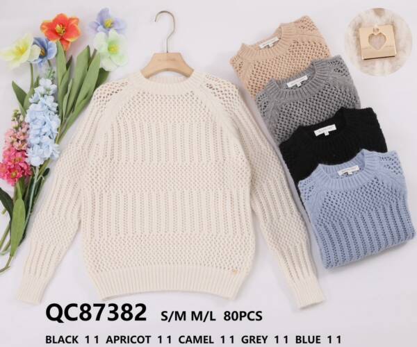 Swetry damskie Roz S/M-L/XL. Mix Kolor, Paszka 10 szt