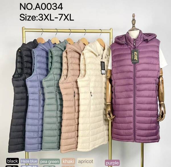 Kamizelka damska Roz 3XL-7XL, 1 Kolor Paczka 5 szt
