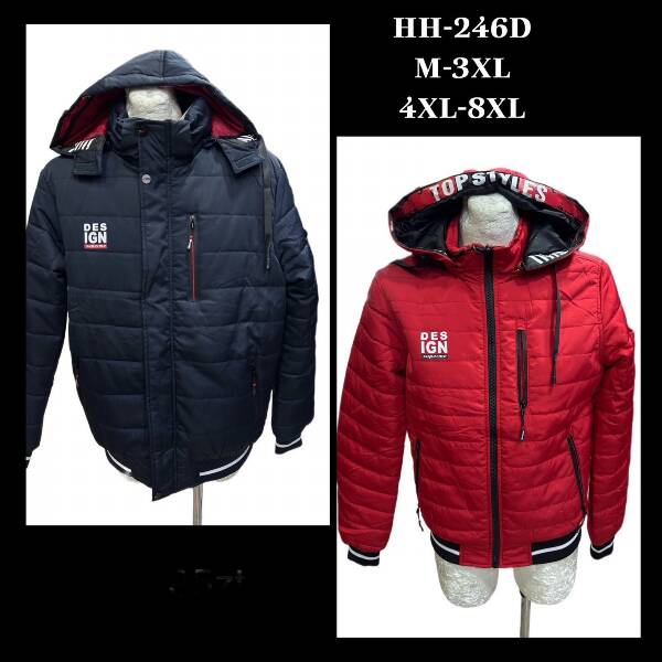 Kurtka męska zimowa Roz 4XL-8XL, 1 Kolor Paczka 5 szt