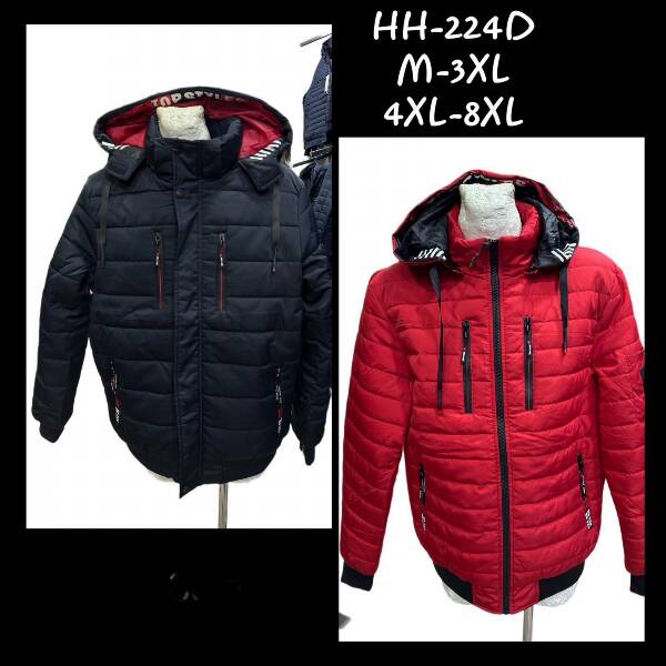 Kurtka męska zimowa Roz 4XL-8XL, 1 Kolor Paczka 5 szt