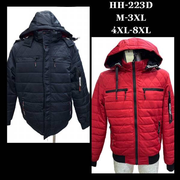 Kurtka męska zimowa Roz 4XL-8XL, 1 Kolor Paczka 5 szt
