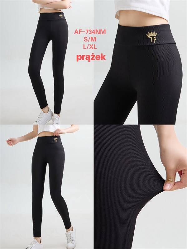 Leginsy damskie Roz S/M-L/XL, 1 Kolor Paczka 10 szt	