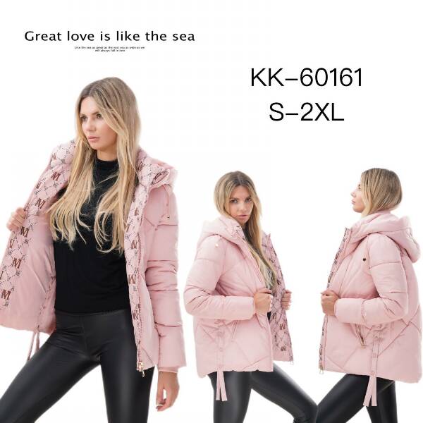 Kurtki damskie zimowe Roz S-2XL, 1 Kolor Paczka 5 szt