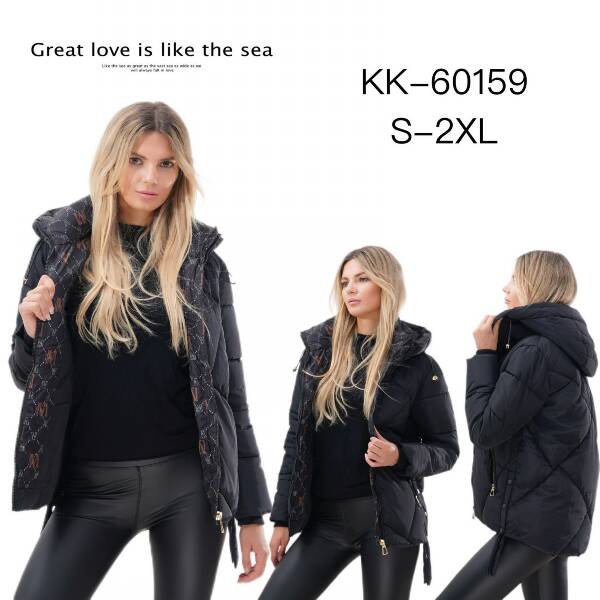 Kurtki damskie zimowe Roz S-2XL, 1 Kolor Paczka 5 szt