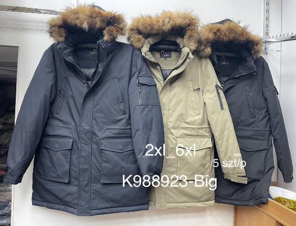 Kurtka męska cienka Roz 2XL-6XL, 1 Kolor Paczka 5 szt