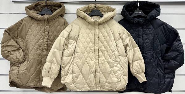 Kurtki damskie zimowe  Roz M-2XL, 1 Kolor Paczka 5 szt