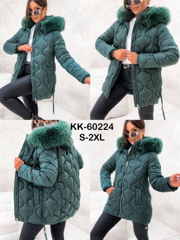 Kurtki damskie zimowe Roz S-2XL, 1 Kolor Paczka 5 szt