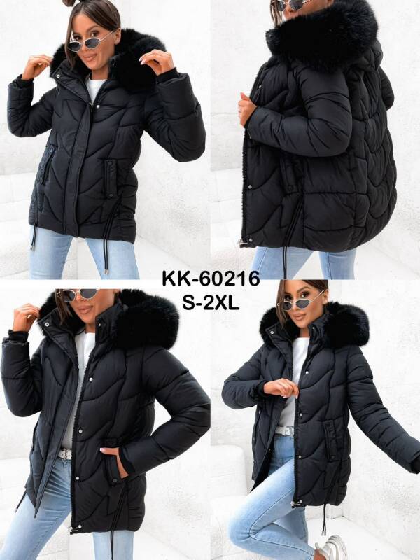 Kurtki damskie zimowe Roz S-2XL, 1 Kolor Paczka 5 szt