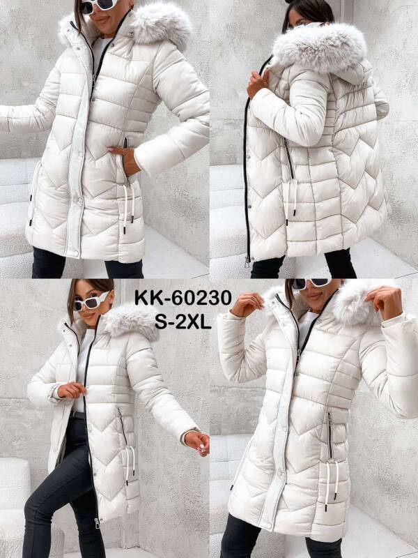 Kurtki damskie zimowe Roz S-2XL, 1 Kolor Paczka 5 szt