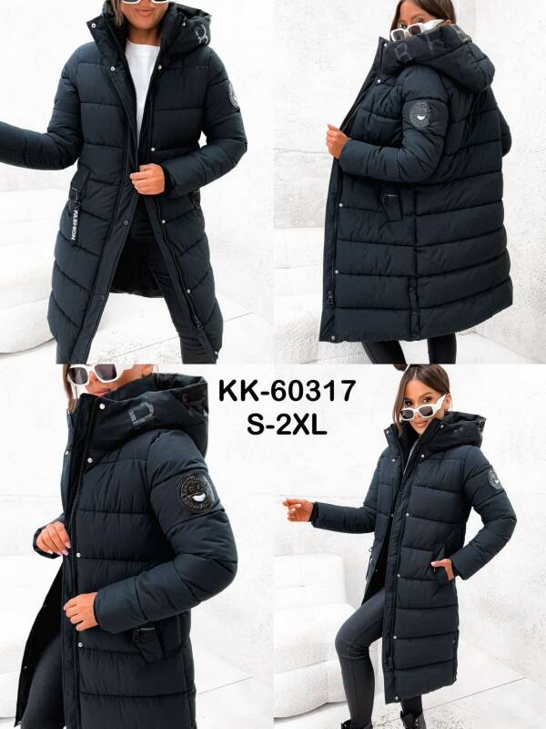 Kurtki damskie zimowe Roz S-2XL, 1 Kolor Paczka 5 szt