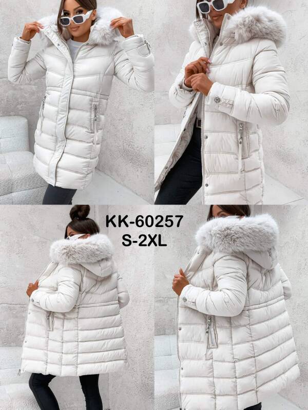 Kurtki damskie zimowe Roz S-2XL, 1 Kolor Paczka 5 szt