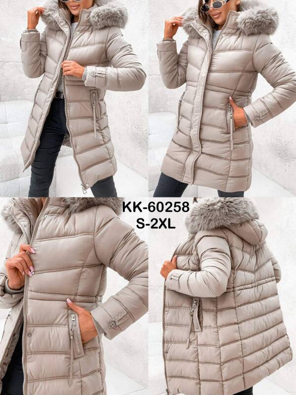 Kurtki damskie zimowe Roz S-2XL, 1 Kolor Paczka 5 szt