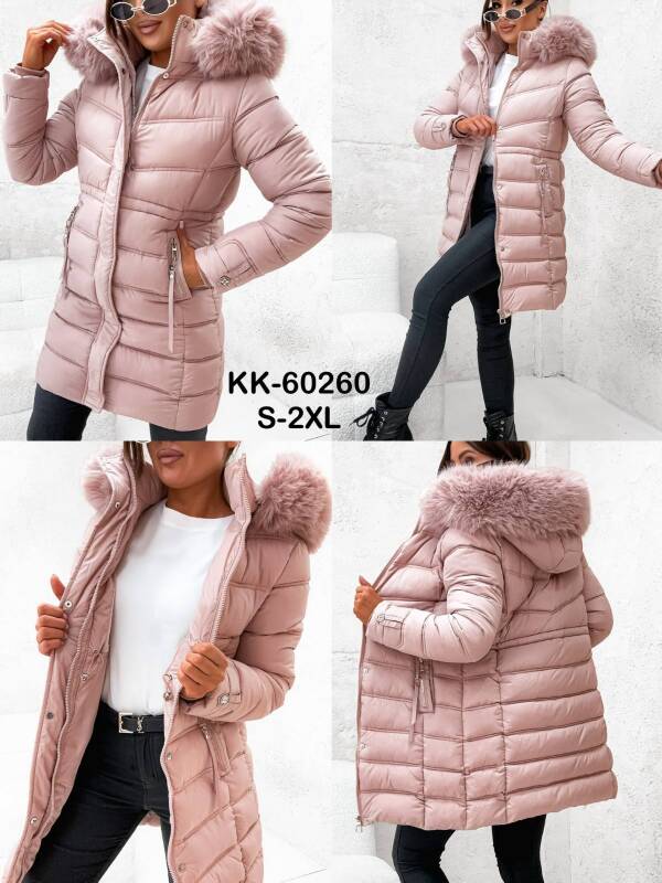 Kurtki damskie zimowe Roz S-2XL, 1 Kolor Paczka 5 szt