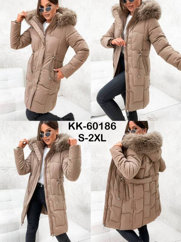 Kurtki damskie zimowe Roz S-2XL, 1 Kolor Paczka 5 szt