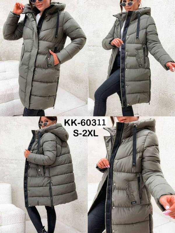 Kurtki damskie zimowe Roz S-2XL, 1 Kolor Paczka 5 szt