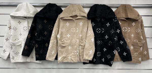 Kurtka alpaka damska Roz S-2XL, 1 Kolor Paczka 4 szt