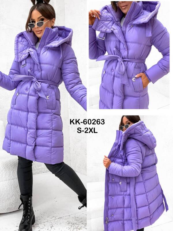 Kurtki damskie zimowe Roz S-2XL, 1 Kolor Paczka 5 szt