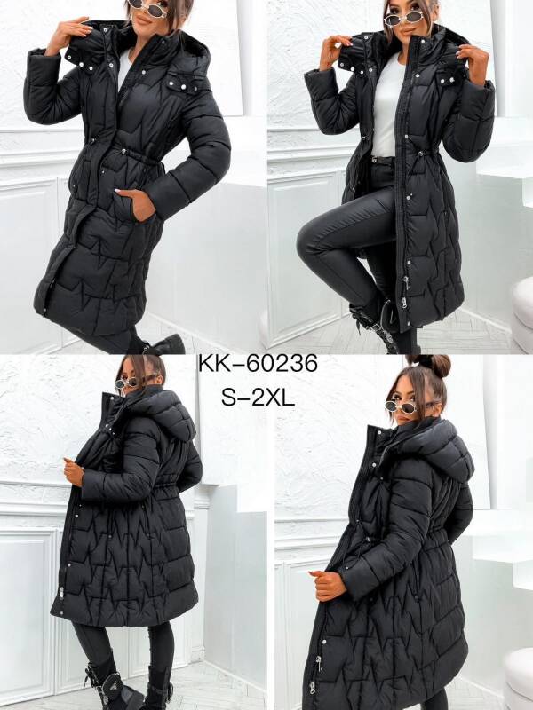 Kurtki damskie zimowe Roz S-2XL, 1 Kolor Paczka 5 szt