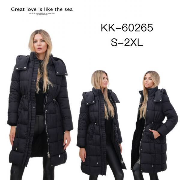 Kurtki damskie zimowe Roz S-2XL, 1 Kolor Paczka 5 szt