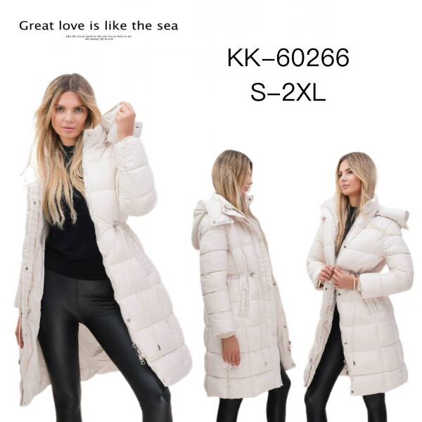 Kurtki damskie zimowe Roz S-2XL, 1 Kolor Paczka 5 szt