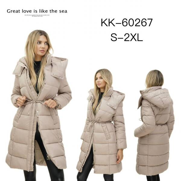 Kurtki damskie zimowe Roz S-2XL, 1 Kolor Paczka 5 szt