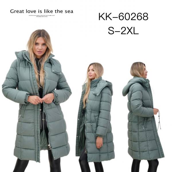 Kurtki damskie zimowe Roz S-2XL, 1 Kolor Paczka 5 szt