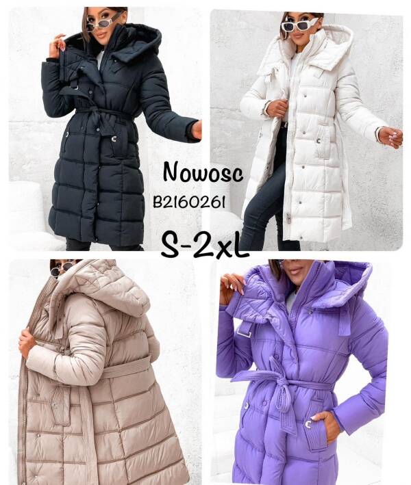 Zimowe Płaszcze Roz S-2XL, 1 Kolor Paczka 5 szt