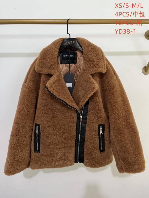 Kurtka alpaka damska (Włoskie produkt) Roz XS/S-M/L, Mix kolor Paczka 4 szt