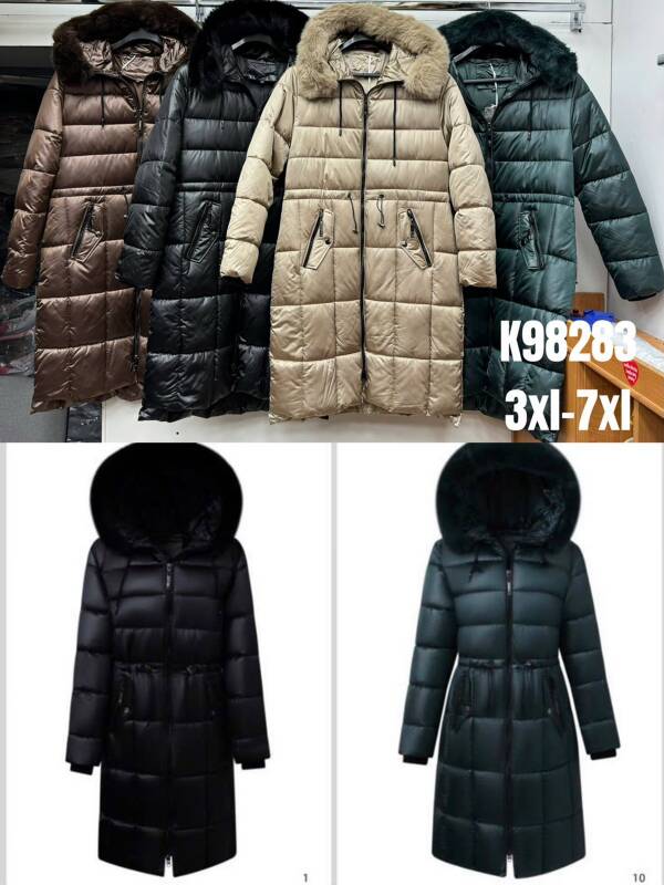 Zimowe Płaszcze Roz 3XL-7XL, 1 Kolor Paczka 5 szt