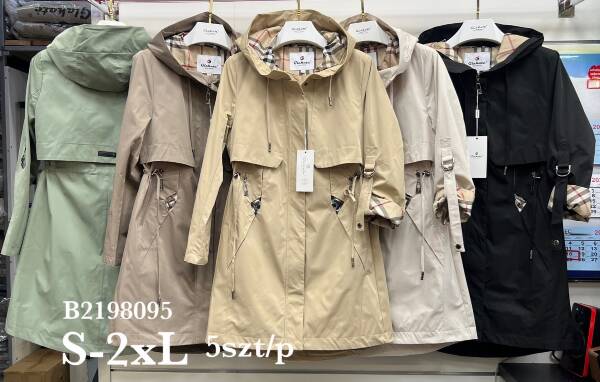 Kurtki damskie cienki Roz S-2XL, 1 Kolor Paczka 5 szt