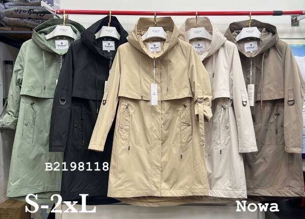 Kurtki damskie cienki Roz S-2XL, 1 Kolor Paczka 5 szt