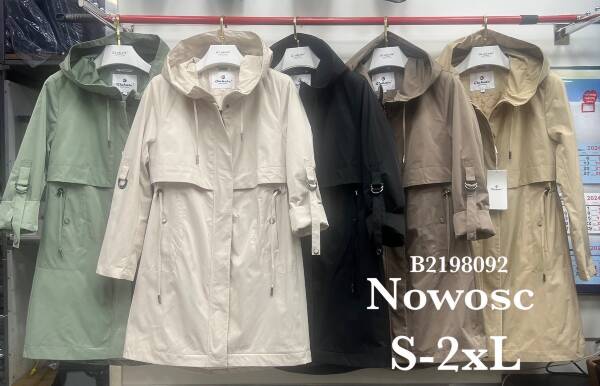 Kurtki damskie cienki Roz S-2XL, 1 Kolor Paczka 5 szt