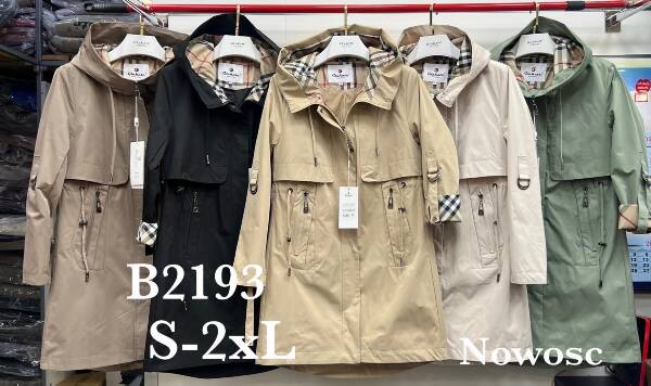 Kurtki damskie cienki Roz S-2XL, 1 Kolor Paczka 5 szt
