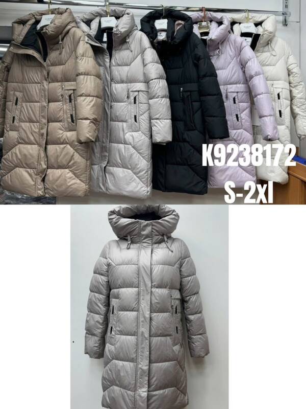 Zimowe Płaszcze Roz S-2XL, 1 Kolor Paczka 5 szt