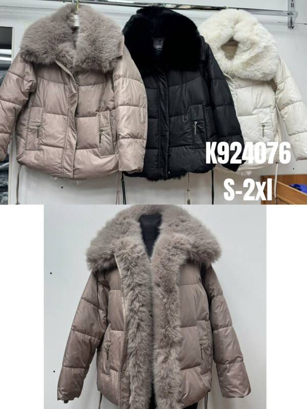 Kurtki damskie zimowe Roz S-2XL, 1 Kolor Paczka 5 szt
