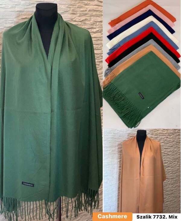 Szaliki damskie Roz Standard Paczka 12 szt Mix kolor