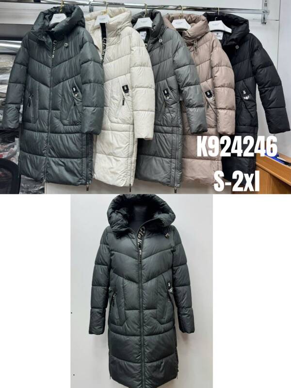 Zimowe Płaszcze Roz S-2XL, 1 Kolor Paczka 5 szt