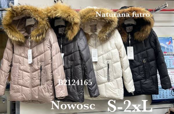 Kurtki damskie zimowe Roz S-2XL, 1 Kolor Paczka 5 szt