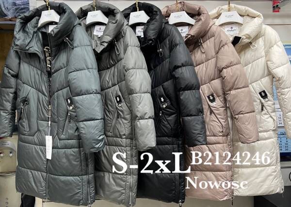 Zimowe Płaszcze Roz S-2XL, 1 Kolor Paczka 5 szt