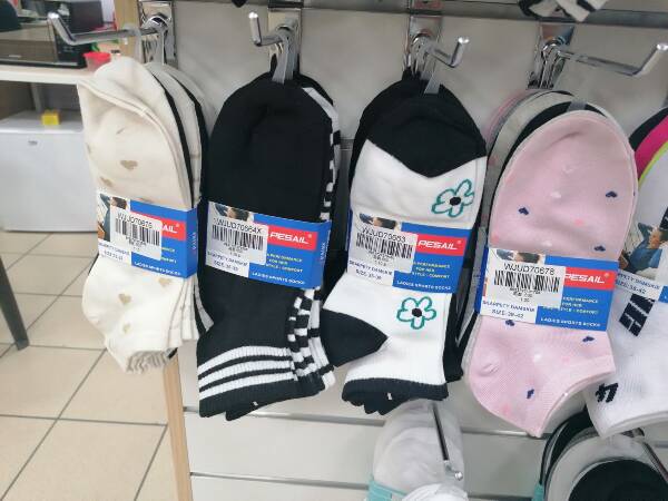 Skarpety damskie Roz 35-42, Mix kolor Paczka 40 szt
