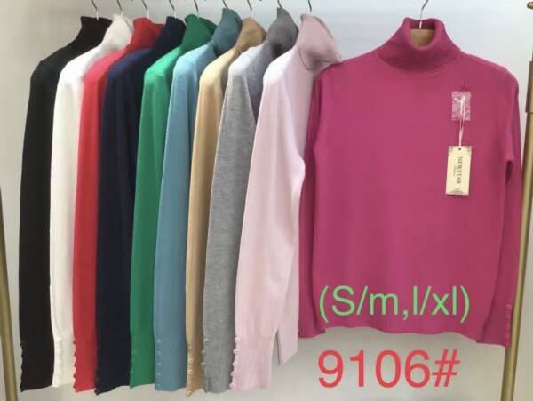 Swetry damska Roz S/M-L/XL Mix kolor Paczka 12 szt