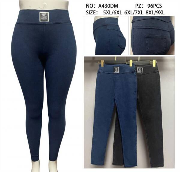 Leginsy damskie Roz 5XL-9XL, 1 Kolor Paczka 10 szt	