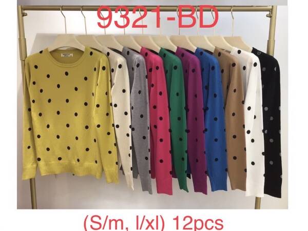 Swetry damska Roz S/M-L/XL Mix kolor Paczka 12 szt