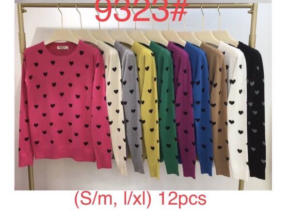 Swetry damska Roz S/M-L/XL Mix kolor Paczka 12 szt